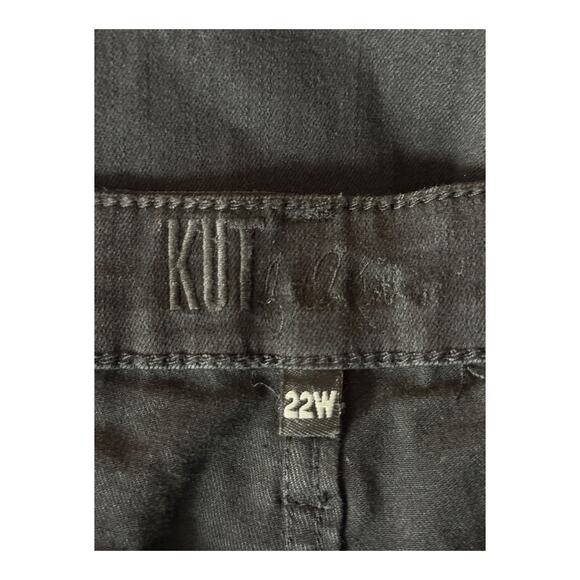 Kut from the Kloth jeans Katy boyfriend denim black size 22W EUC - Picture 7 of 7